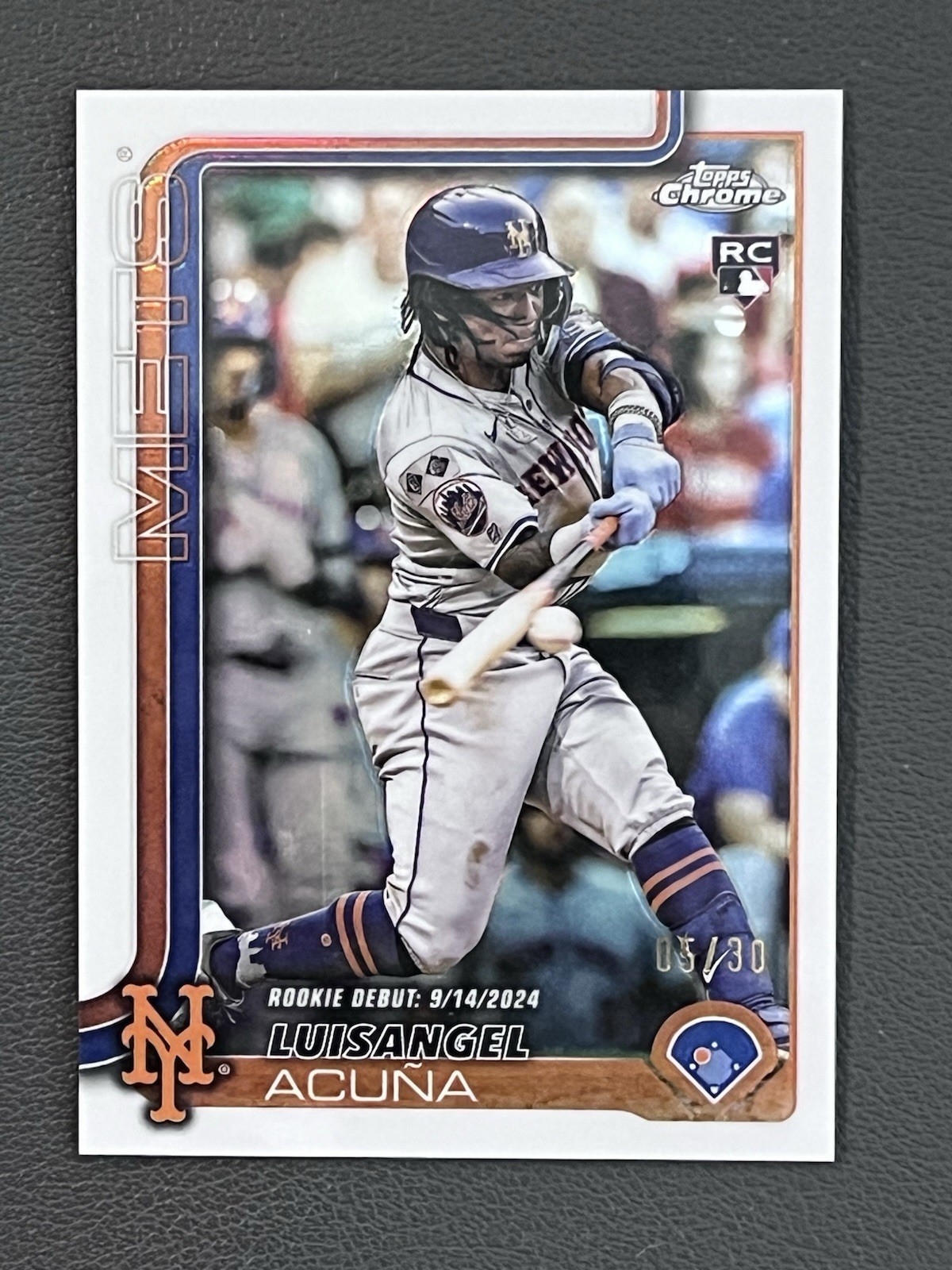 2025 Topps Chrome Update Luisangel Acuna  #USC53 Rookie Debut /30 (RC)