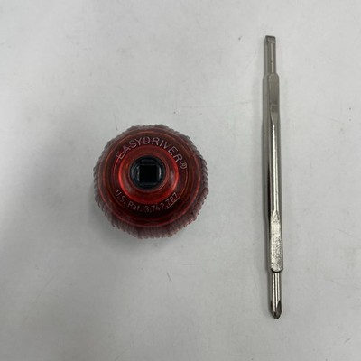 Easydriver Creative Tools Ratchet Ball Screwdriver Flat Philips Long Bit USA Vtg