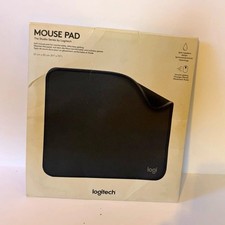 Logitech Studio Series Mouse Pad Black Cloth Spill Resistant 9.1 x 7.9 in