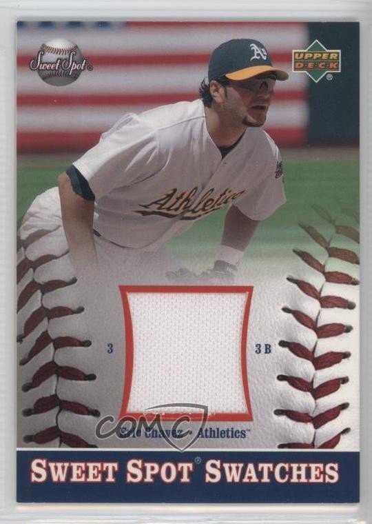 2002 Upper Deck Sweet Spot Swatches Eric Chavez #S-EC 0q4