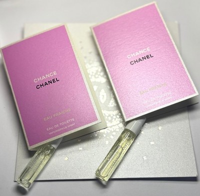 2x Chanel Chance eau fraiche eau de toilette 2ml x2