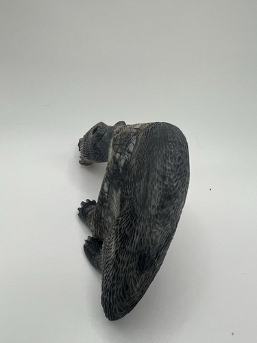 Zuni Angry Wolverine Fetish - Randy Lucio Picasso Marble Museum Quality FQ0039 - Picture 5 of 8