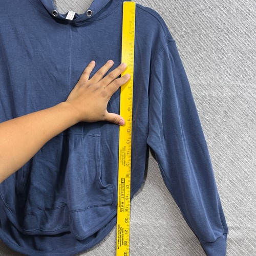 Sudadera con capucha Free People para mujer SP azul Back Into It Backless Athleisure movimiento FP - Imagen 10 de 16