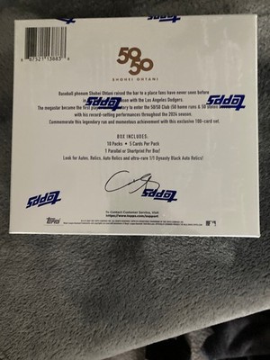 2024 Topps 50/50 Shohei Ohtani 10 Pack Box Factory unopened for