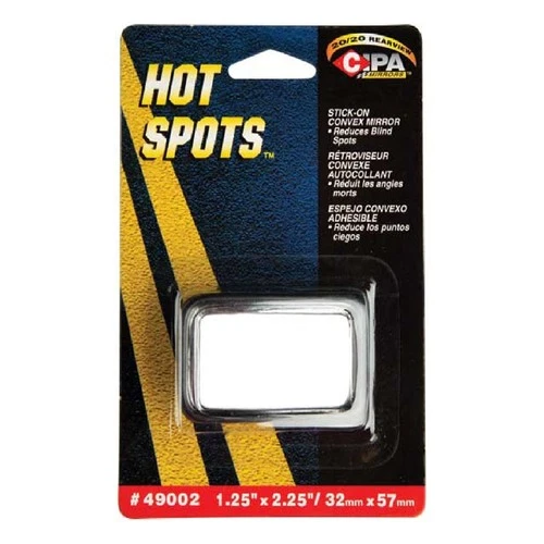 CIPA 49002 Stick On Blind Spot Mirror HotSpot Convex Wedge 1.5" x 2"