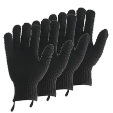 2 Pairs Bath Exfoliating Gloves for Men and Women 4 Pcs Heavy
