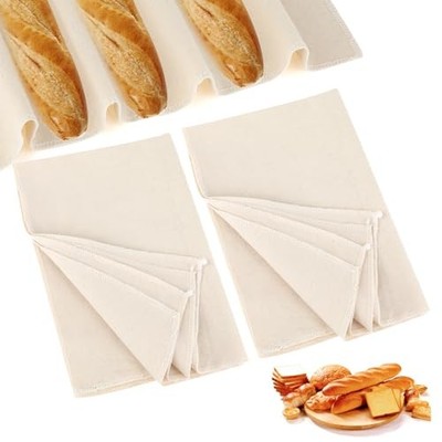 2PCS Proofing Cloth for Bread Baking Linen Cloth Reusable Bread 14x18 Inches