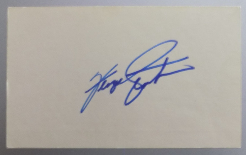 Fergie Jenkins Hand-Signed Index Card