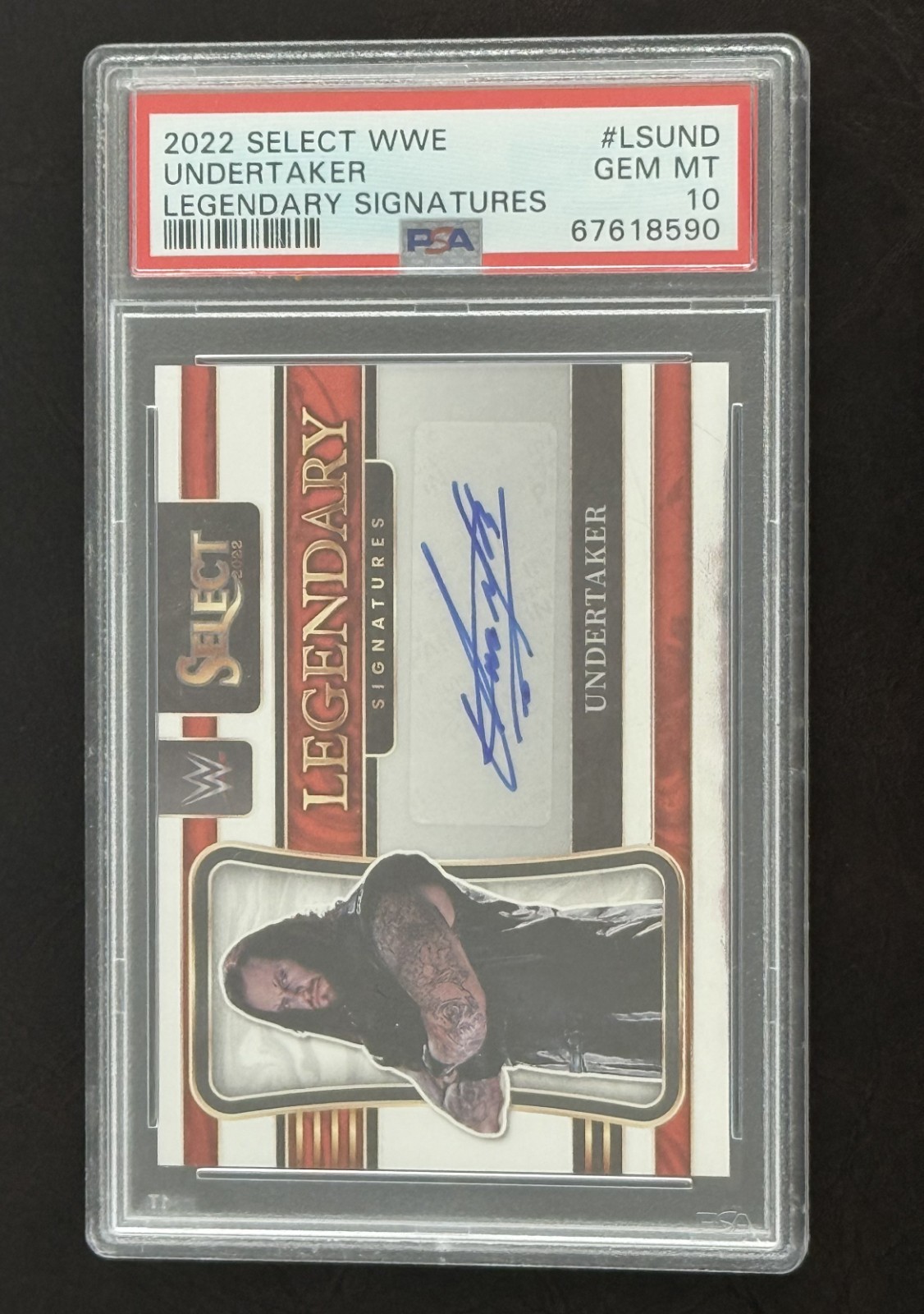 2022 Panini Select WWE - Legendary Signatures Undertaker #LS-UND (AU)
