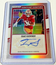 Isaac Guerendo 2025 Prizm Significant Signatures Auto Silver #SSI-IGO SF 49ers