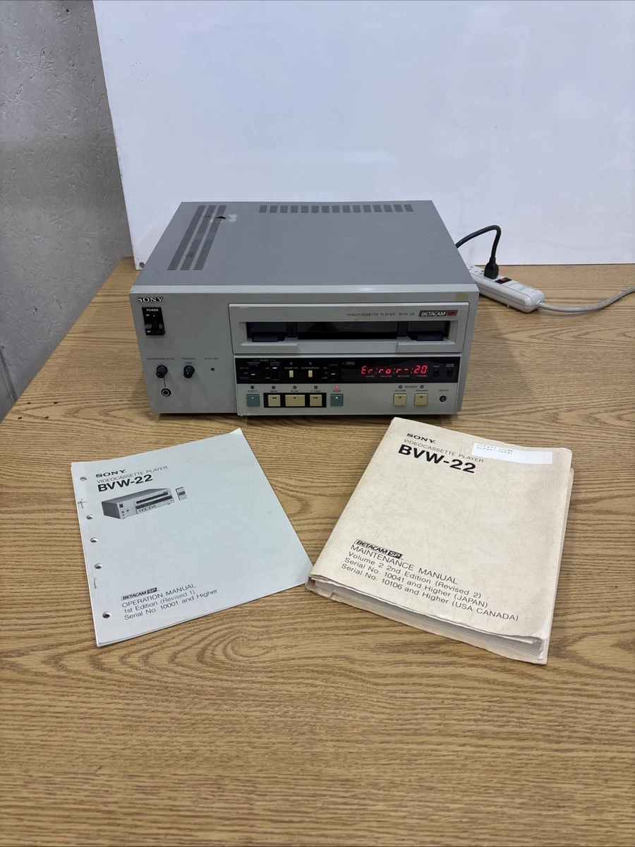 Lot Sony Professionnel – Betacam SP / DVCAM / U-MATIC SP / Enregistreur Audio