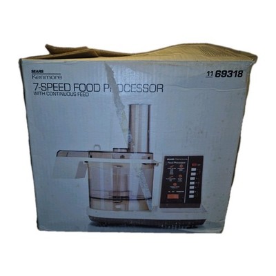 Kenmore 7-Speed Food Processor 11-69318 Vintage NEW Open Box Complete Unused