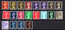 1967 Machin Pre-Decimal Low Value Definitive SG723-744 MNH All Different