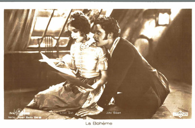 Lillian Gish-John Gilbert   ** Original Ross Postkarte Postcard * N 445 g