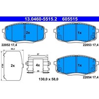 ATE 13.0460-5515.2 Bremsbelagsatz FüR Hyundai Kona OS OSE OSI