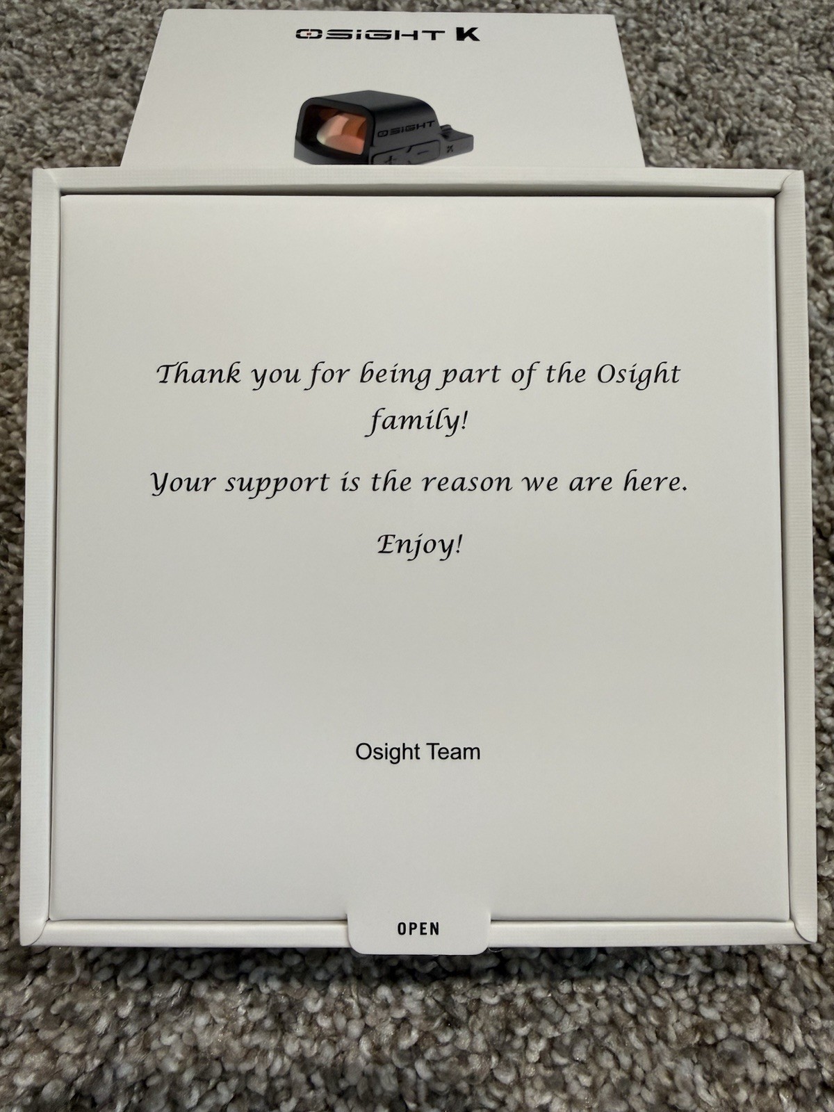 OSIGHT K Micro Red Dot Sight, 6 MOA Open Reflex Sight with RMSc/K Footprint