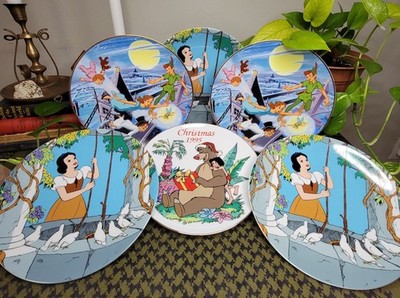 Rare Bundle Of Walt Disney Limited Edition Decorative Collector Plates -Lot Of 6