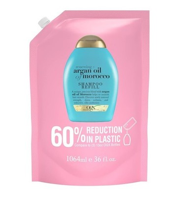 OGX RENEWING + ARGON OIL of MOROCCO SHAMPOO REFILL POUCH 36fl Oz