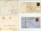 GB 1807 - 1868 very interesting group of 68 covers incl. 1d black, 1870 ½d + 1½d