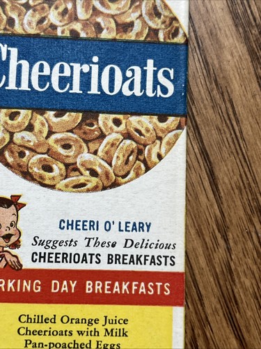 1940s General Mills Cheerioats cereal box flat - Cheeri O’Leary No Cooking - Picture 2 of 5