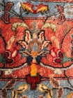 Hand-woven Ivory wool rug Floral Oriental wool carpet 9' 9.5" x 6' 1.5" — photo 5