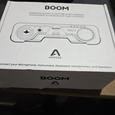 Apogee BOOM  Professional 2 In x 2 Out USB Audio Interface Sealed 