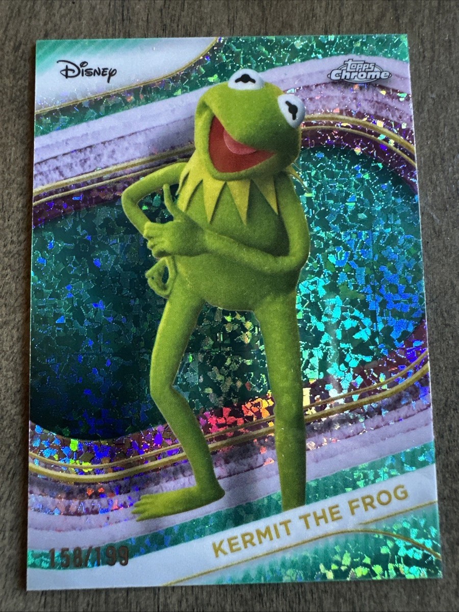 2025 Topps Chrome Disney Kermit The Frog Green Mini Diamonds