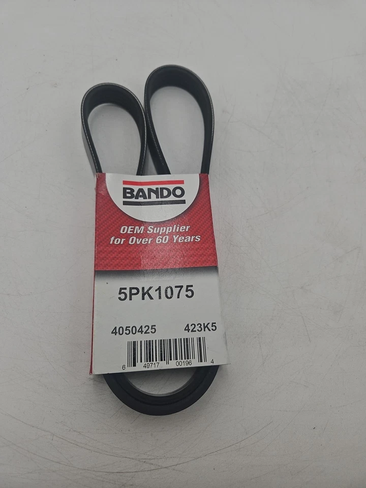 Cinturón serpentino Bando 5PK1075 EE. UU. calidad OEM para Honda Prelude 93-96 Foto 3 de 4