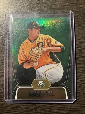 Topps 2012 Bowman Platinum Green Refractor Gerrit Cole #BPP69 /399 Rookie Pirat…