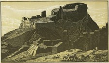 Bernard Sleigh (1872-1954) Pencil Signed Woodcut - Tintagel Cornwall 1934