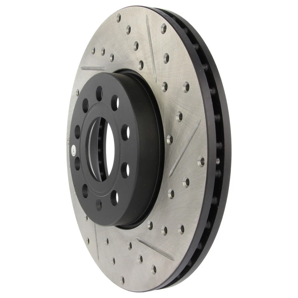 Rotor de freno delantero izquierdo StopTech 127,33110L perforado para VW Jetta 10-19 A3 / 05-19 Foto 3 de 4