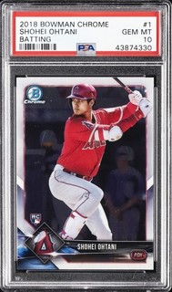 2018 BOWMAN CHROME #1 SHOHEI OHTANI ROOKIE RC PSA 10