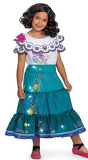 Disney Encanto Mirabel Girls MEDIUM 7-8 Light-Up Dress Up Costume Dress