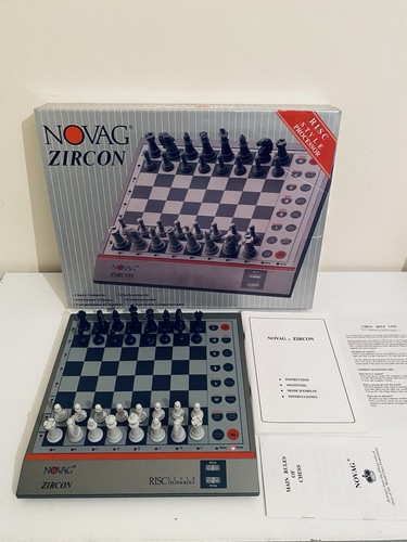 Vintage Novag Zircon Chess Computer Boxed With Instructions