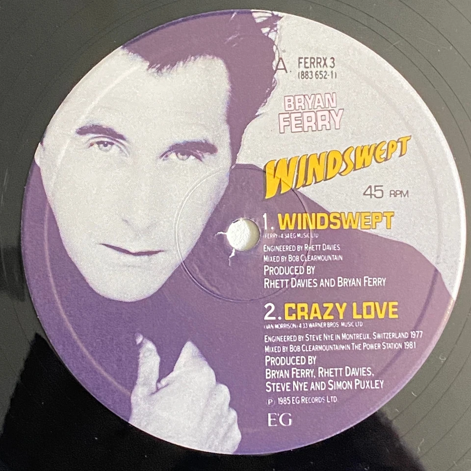 BRYAN FERRY - WINDSWEPT ORIG 1985 UK 4 TRACK 12" MAXI NM/NM - Image 4 of 4