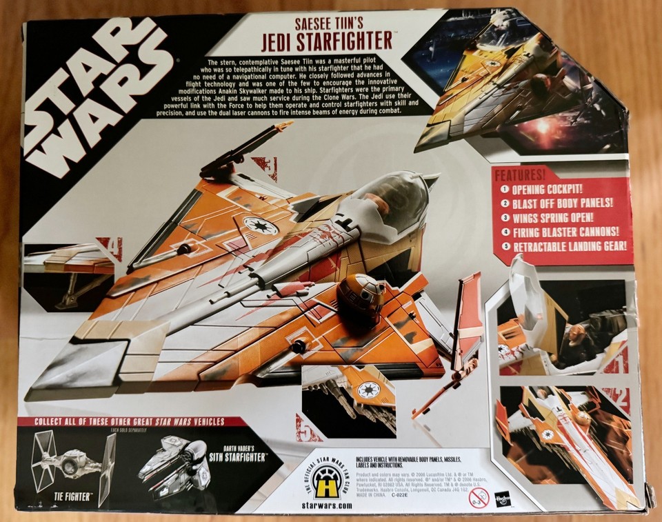 STAR WARS - Saesee Tiin's Jedi Starfighter, 2007 NIB: FREE SHIPPING | eBay