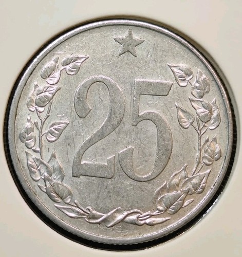 25 Haléřů 1953 Tschechoslowakei In Sehr Schön Erhaltung#18/182 - Bild 1 von 2
