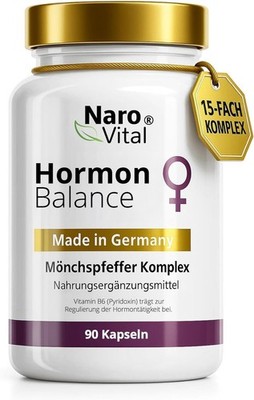 Hormon Balance Frauen - Für Wechseljahre, PMS, PCO, Menopause mit Mönchspfeffer