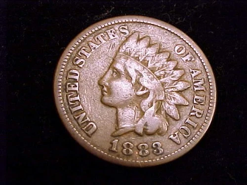 1883 Indian Head Cent,  Very Good Grade