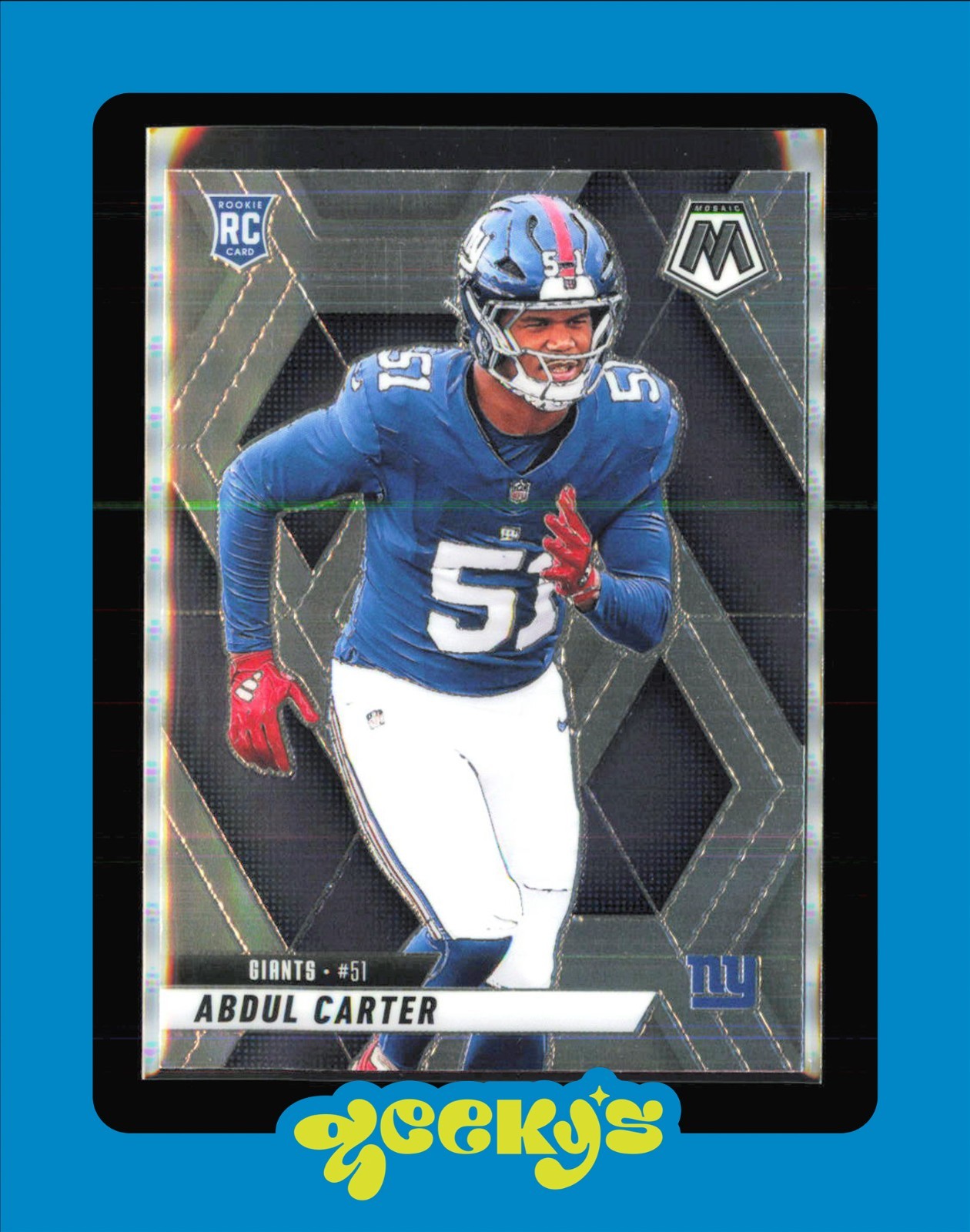 2025 Panini Mosaic - #317 Abdul Carter RC - Giants Rookie