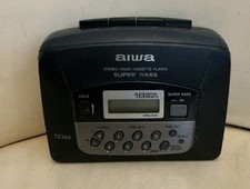 Vintage Aiwa Stereo Radio Cassette Player Portable TX366 AM FM  TESTED  WORKS 