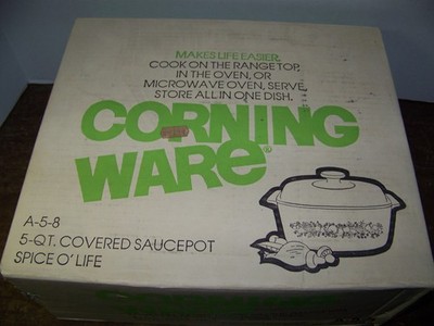Rare Corningware 5qt Spice of Life casserole Dutch Oven A-5-8 w/ Lid MINT sealed