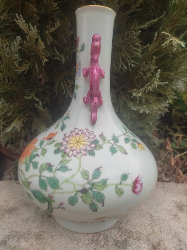 chinese porcelain famille rose vase - Picture 2 of 15
