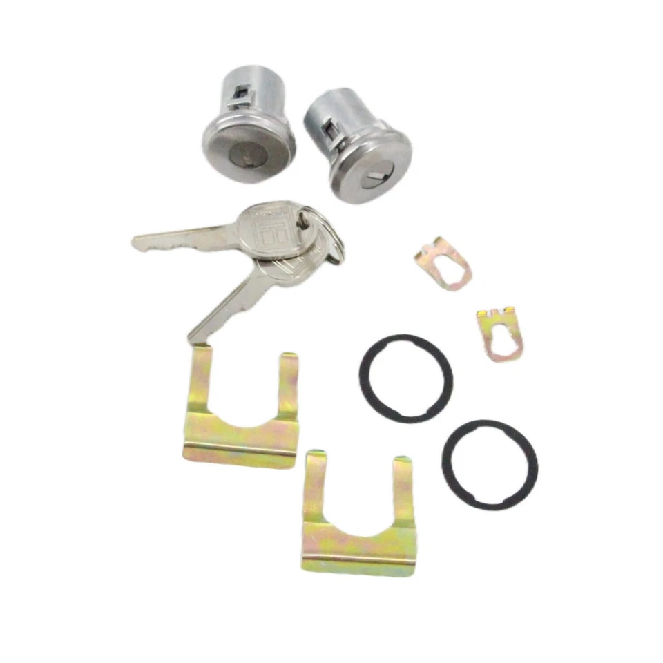 For Chevrolet S-10 Blazer 83-1994 NEW Door Lock Key Cylinder Tumbler Pair Chrome - Image 2 of 4