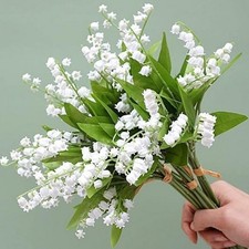 12 Lily of The Valley Artificial Flowers, Lily of The Valley
