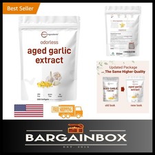 Odorless Garlic 7500mg Per Servings, 300 Softgels  2 Aged Garlic Extra...Op...