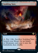 1x Scalding Tarn - Extended Art Light Play MTG Magic - Kid Icarus -