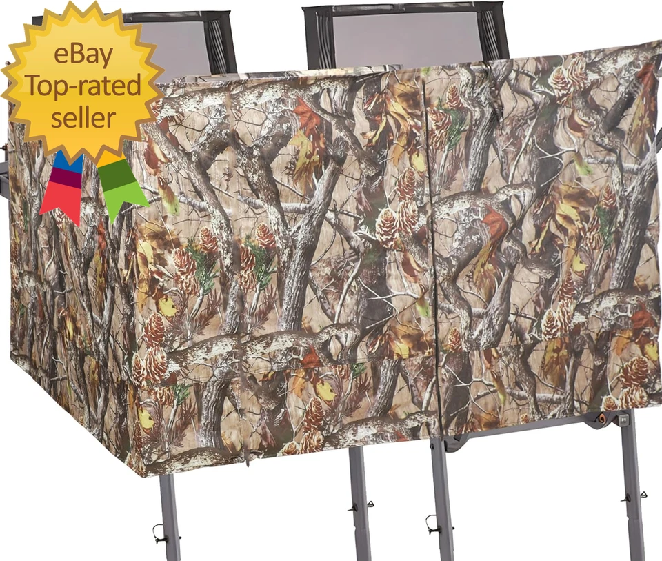 Hunting Tree Stand Blinds Cover Camouflage Universal Tree Stand Blinds Realistic - Image 4 of 4
