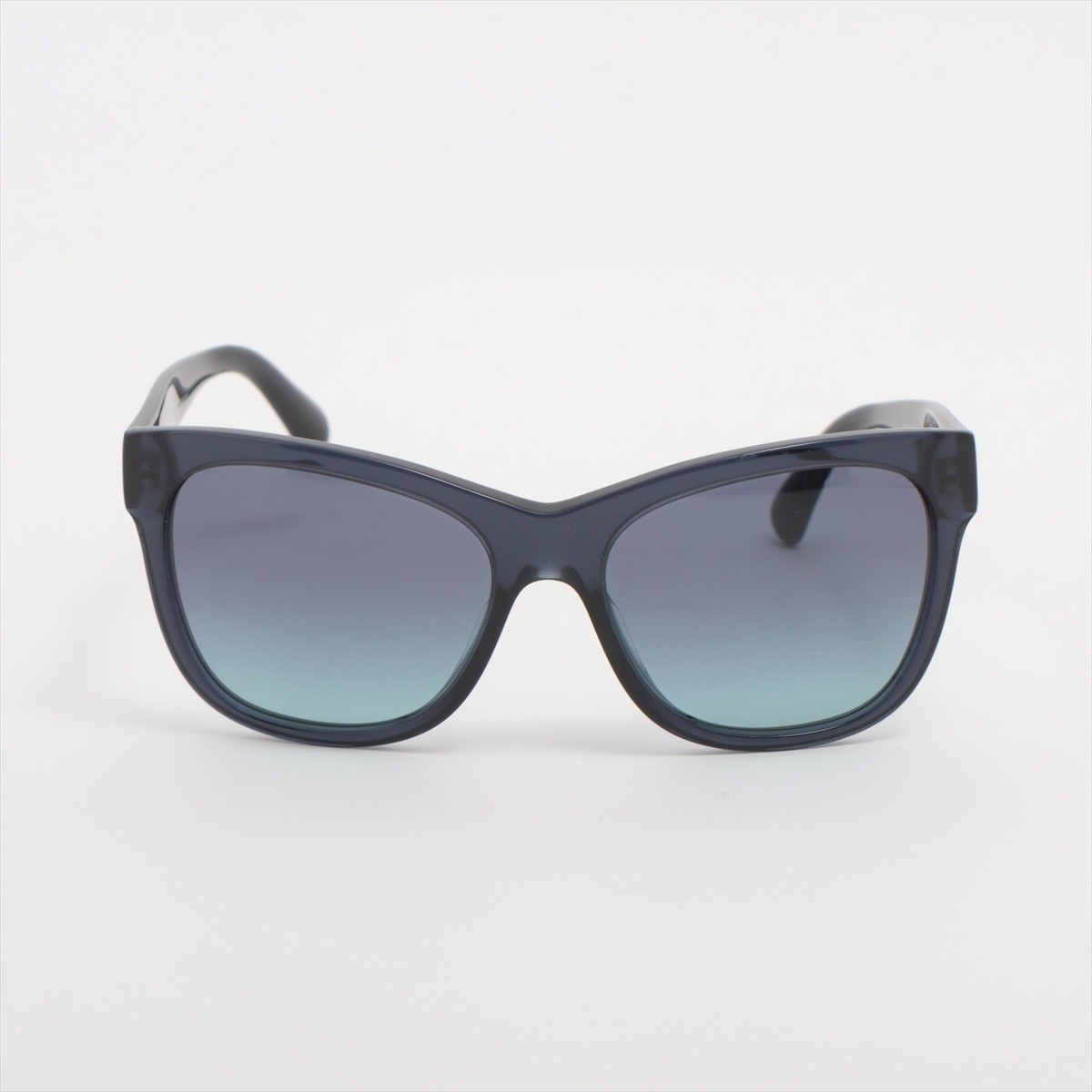 CHANEL Coco Mark Sunglasses 5380 A 56 17 140 Navy Logo with Box Case