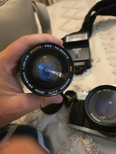 Minolta XG-1 35mm Film Camera w/ MD Rokkor-X 45mm f/2, MD 50mm f/1.7, Flash ...